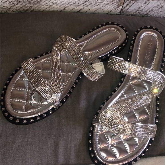 Wild Diva Shoes - Bling & stud sandals